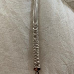Sterling Silver Mesh Bracelet, 7"